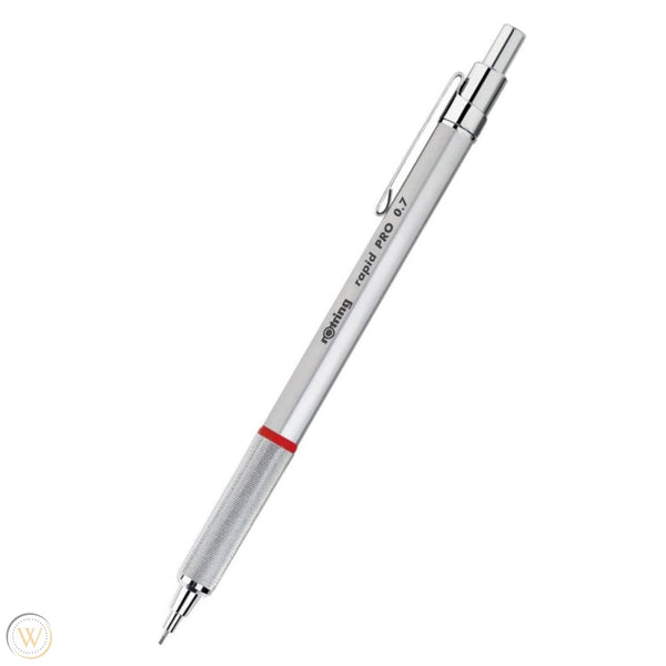 ROtring 1904256 Rapid PRO Mechanical Pencil, 0.7 Mm, Silver Chrome