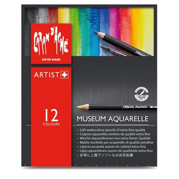 Caran D'ache Museum Aquarelle Pencil Sets Museum Intro set of 12 colours Caran d'Ache
