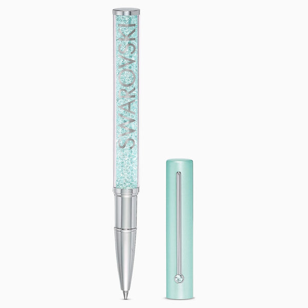 Swarovski Crystalline Gloss Ballpoint Pen Chrome Green