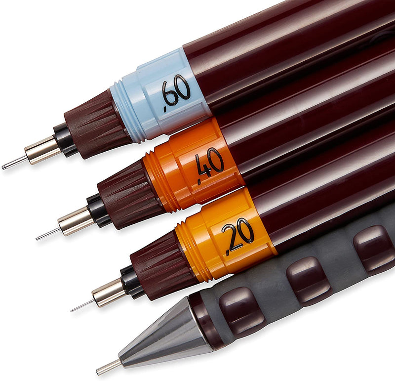 rOtring Isograph Technical Drawing Pens, Set, 3-Piece College Set (.20-60 mm)