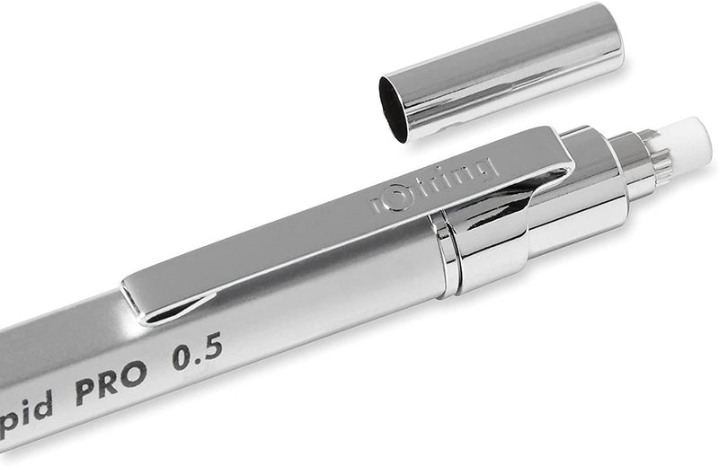 rOtring Rapid PRO Mechanical Pencil, 0.5 mm, Silver Chrome