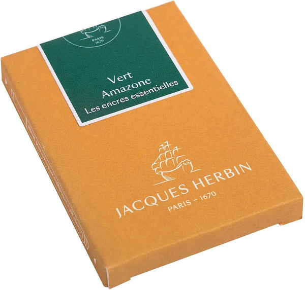 7 Jacques Herbin Prestige cartridges Vert amazone - International size - 11037JT