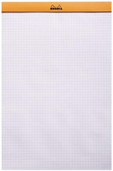 Rhodia Classic ORANGE wrbnd pad A4 80 detach.sh. sq.5x5 80g - 18500C