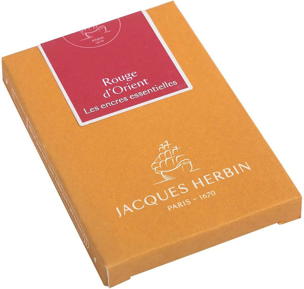 7 Jacques Herbin Prestige cartridges Rouge d'orient - International size - 11069JT