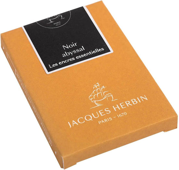 7 Jacques Herbin Prestige cartridges Noir abyssal - International size - 11009JT