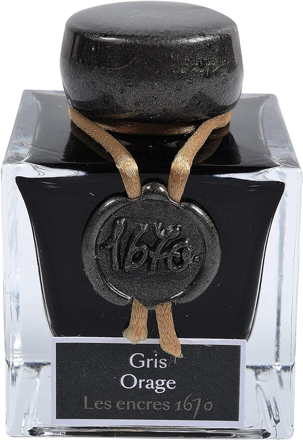 15009JT - 1670 Jacques Herbin Prestige ink 50 ml - Stormy grey - 15009JT