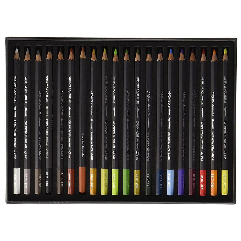 Caran D'ache Museum Aquarelle Pencil Sets Landscape Set of 20 Colours (3510.420) Caran d'Ache