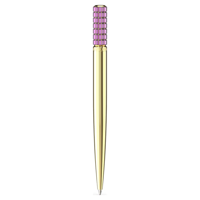 Swarovski Ballpoint pen Purple, Gold-tone plated