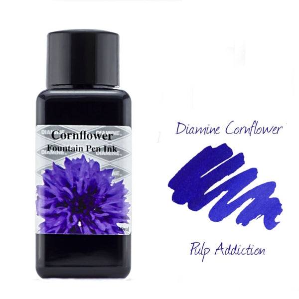 Diamine Fountain Pen Ink - Cornflower Flower 30ml Bottle