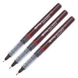 rOtring Tikky Graphic Fineliner Pens, 0.7mm & 0.5mm & 0.3mm, Black Ink